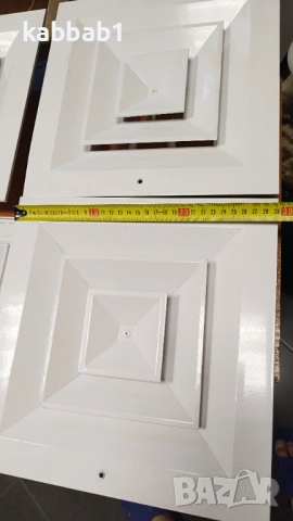 Вентилационна  решетка - Алуминиев дифузор за въздуховоди 30/30см 4бр, снимка 9 - Строителни материали - 53375246