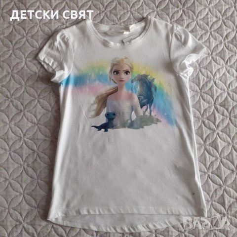 Комплект от две нови тениски с Елза и Ана- 16лв., снимка 2 - Детски тениски и потници - 33394291