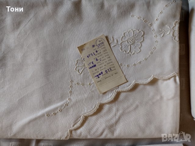 Калъфки , долни и горни чаршафи от преди 1990 г , снимка 11 - Спално бельо - 34816126