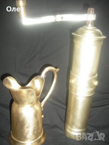 Комплект стара кафемелачка с кана за кафе, снимка 2 - Аксесоари за кухня - 37306774