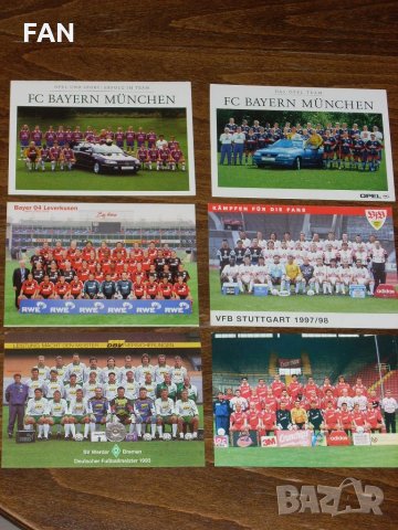 Оригинални футболни картички на Байерн Мюнхен (с Емил Костадинов) 1995/96, Байер Леверкузен и Вердер, снимка 1