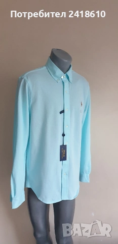 POLO Ralph Lauren Knit Oxford Pique Cotton Mens Size M  НОВО !ОРИГИНАЛ! Мъжка Риза!