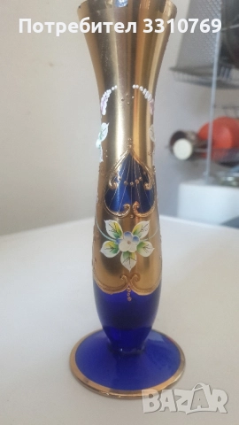 Прекрасни кристални вази Бохемия. , снимка 9 - Вази - 52547260