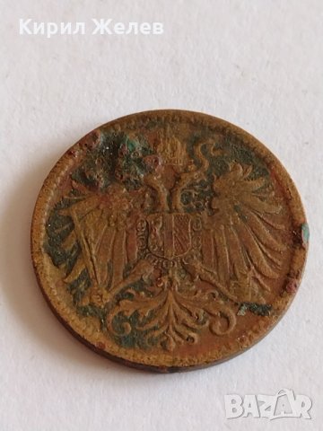 Рядка монета 2 кройцера 1912 година Франц Йозеф 3.14гр. диаметър 1.9см. Австрия - 21200, снимка 5 - Нумизматика и бонистика - 32504307