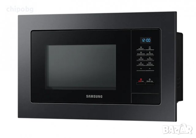 Микровълнова печка, Samsung MG23A7013CA/OL, Built-in microwave grill, Ceramic Inside, 23l, 800 W, Bl
