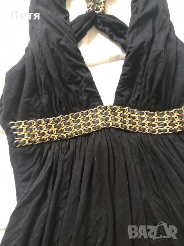 Дамска черна рокля , снимка 2 - Рокли - 28740190