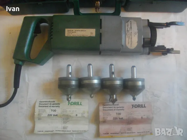 ЕЛ. МАШИНА ЗА ПРОБИВАНЕ И ФОРМОВАНЕ ЗА ТРОЙНИЦИ РАЗКЛОНЕНИЯ МЕДНИ ТРЪБИ T-DRILL T-30 ПЪЛЕН КОМПЛЕКТ, снимка 9 - Други инструменти - 50350069