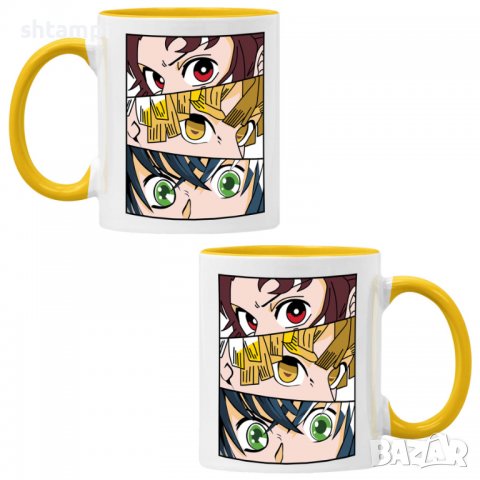 Чаша Demon Slayer Trio,Керамична Чаша, Кафе Чай, Игра,Изненада,Подарък,Повод,Празник,Рожден Ден, снимка 7 - Чаши - 38472334