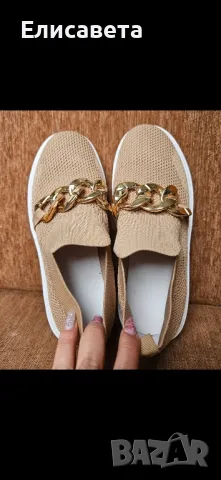 Дамски модерни кецове кафеви, снимка 6 - Маратонки - 49501558