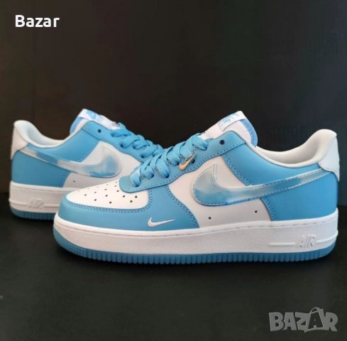 Nike Air Force 1 Nail Art Blue Дамски Обувки Маратонки Женски Кецове Размер 39 Номер Сини Бели Нови, снимка 1 - Маратонки - 39259716