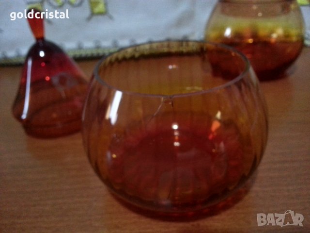 Кристална кутия захарница , снимка 5 - Антикварни и старинни предмети - 43369301