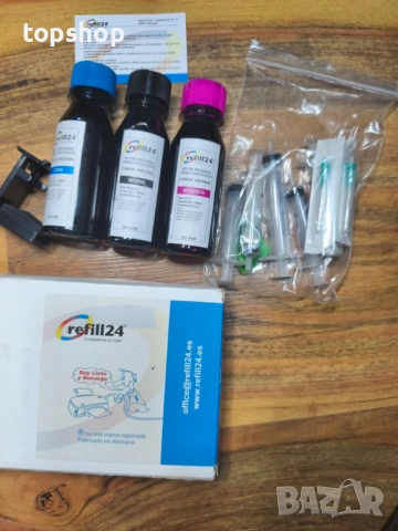 Пълен комплект за зареждане на касети refill24 Refill Set Canon 545 / 546 + Аксесоари, снимка 6 - Консумативи за принтери - 53277126
