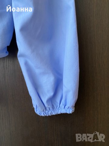 Елегантна блуза в актуален син цвят, снимка 4 - Ризи - 35447971