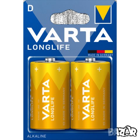 Алкални батерии Varta Longlife D LR20 2 броя