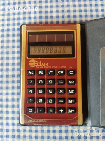 стар калкулатор ACCONA, снимка 2 - Друга електроника - 39689493
