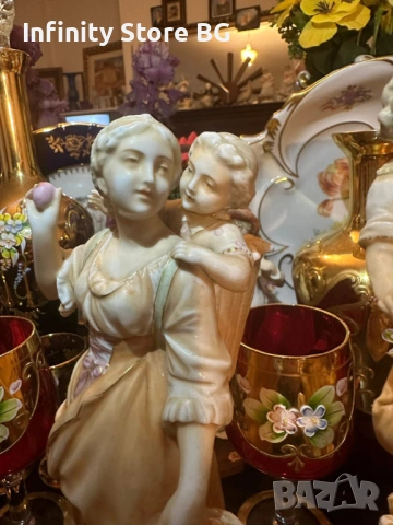 🌟✨ Volkstedt Germany – “Семейството” от Richard Eckert & Co., Circa 1894 ✨🌟, снимка 6 - Антикварни и старинни предмети - 53465272