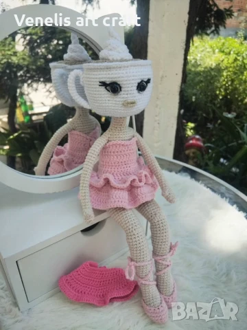 Плетена кукла Балерина Капучина / Ballerina Cappuccina , снимка 2 - Кукли - 50817813