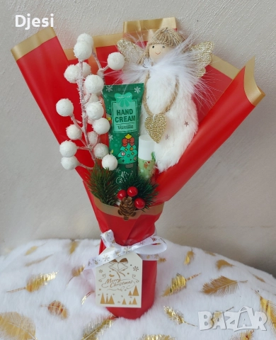 Коледно букетче, снимка 2 - Коледни подаръци - 52679333
