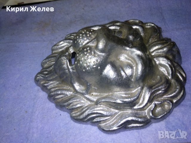Стара КРАСИВА СРЕБРИСТА МЕТАЛНА ЛЪВСКА ГЛАВА БАРЕЛЕФ ФМОГО ЕФЕКТНА За УКРАСА на ПОРТА КОЛЕКЦИЯ 42746, снимка 16 - Колекции - 43875851