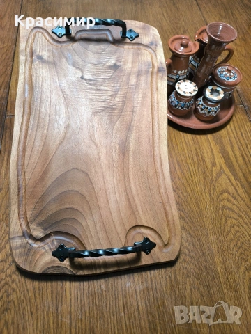 Орехови Дъски и Плата за Мезета, снимка 5 - Аксесоари за кухня - 49214477