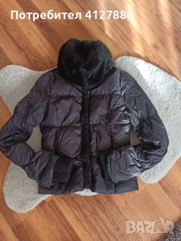 Дамско яке с естествен пух