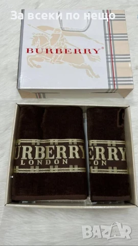 Burberry Луксозни Хавлии - 2бр. в кутия - Налични Различни Цветове Код E692