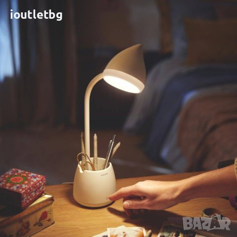 Philips Настолна лампа с батерии LED топла/студена светлина 4.5W