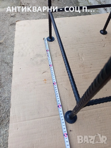 Стара Ръчно Изработена Малка Масичка От Ковано Желязо. НОМЕР 682., снимка 15 - Антикварни и старинни предмети - 53407162