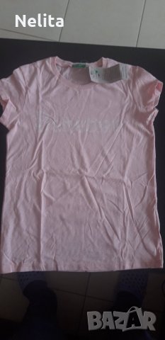 Тениска Бенетон - размер 140, снимка 1 - Детски тениски и потници - 28679021