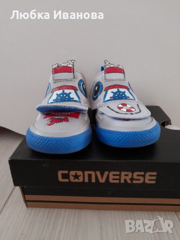 Детски оригинални кецове Converse, снимка 4 - Детски обувки - 37373772