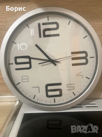 Голям стенен часовник 35см,отличен, снимка 3 - Стенни часовници - 53147304