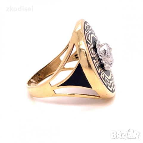 Златен дамски пръстен 5,82гр. 14кр. проба:585 размер:57 модел:18976-1, снимка 3 - Пръстени - 53115786