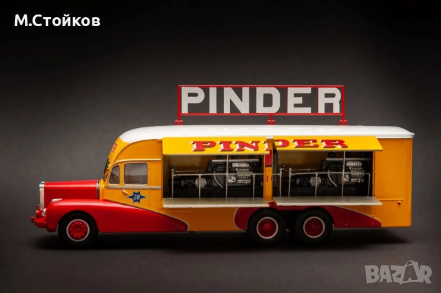 Генераторен камион Bernard 28 Pinder Circus 1951г мащаб 1/43, снимка 5 - Колекции - 52777205