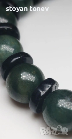 Унисекс гривна от средно зелен джейд с произход Бирма! Нова!, снимка 10 - Други - 53408374