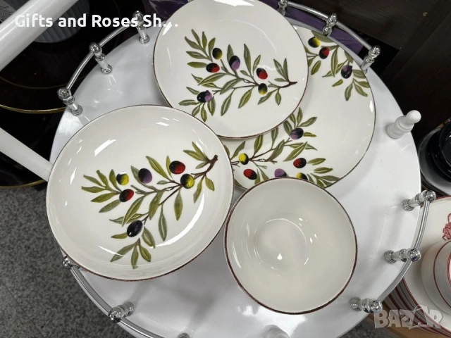 Комплект от 6 бр чинии или купички с маслинки