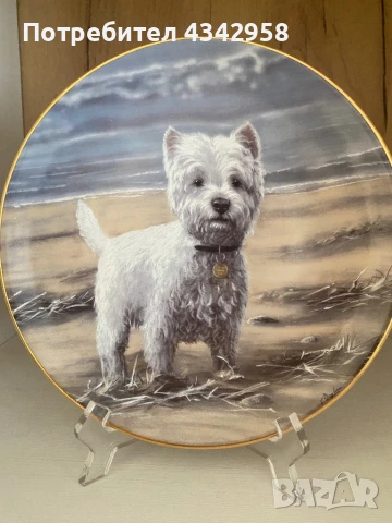 Колекционерска чиния от серия “ Westies”.