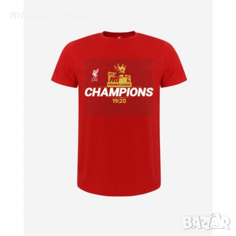 ТЕНИСКА - FC LIVERPOOL EPL Champions 19-20; размери: 5-6г. 7-8г. 9-10г. 11-12г. и L
