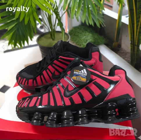 Nike Shox TL Black & Red Thermoreactive мъжки маратонки , снимка 4 - Маратонки - 51619934