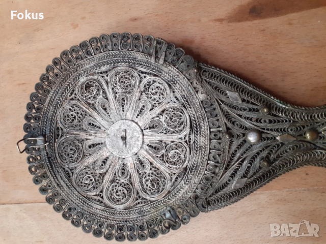 Уникат - старо възрожденско огледало филигран гранулация, снимка 4 - Антикварни и старинни предмети - 52041827