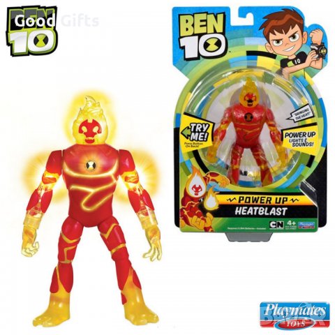 BEN 10 Светеща фигурка POWER UP Four Arms, Heatblast, Diamondhead, снимка 11 - Фигурки - 39949437