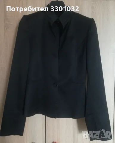 Елегантен черен дамски костюм,размер 36/ S /, снимка 2 - Костюми - 48091504