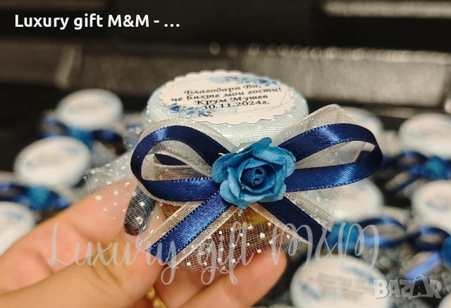 Подаръци за гости, подаръчета за гости, бурканчета с мед, снимка 3 - Подаръци за кръщене - 36079138