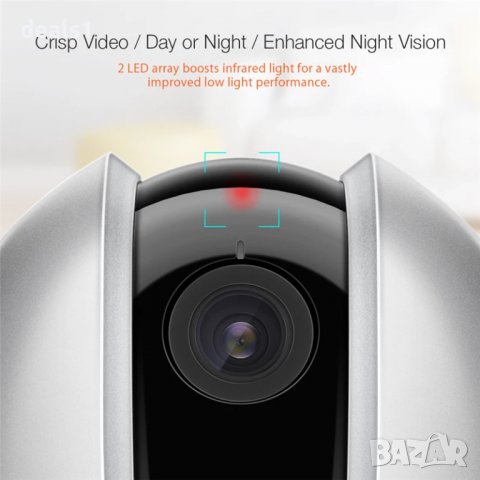 DIGOO DG-OTK Безжична IP Камера Нощно виждане UK Адаптер, снимка 6 - IP камери - 37572026