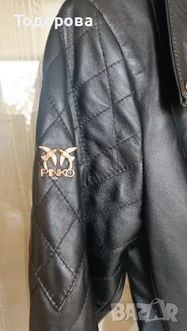 Яке ест.кожа PINKO- L,M, снимка 10 - Якета - 47385824