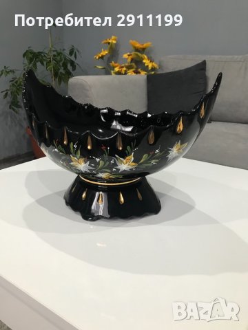 Голяма керамична фруктиера, снимка 8 - Декорация за дома - 38758613