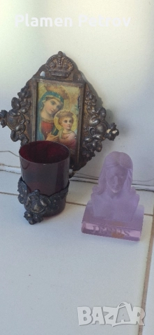 Иконостас за стена и Исус Христос/Мурано/, снимка 13 - Антикварни и старинни предмети - 41664364