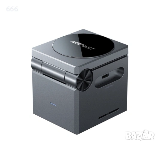 3в1 зарядна станция за телефон, TWS слушалки и Apple Watch, 23W - Acefast (E18) - метално сиво, снимка 12 - Друга електроника - 53359146