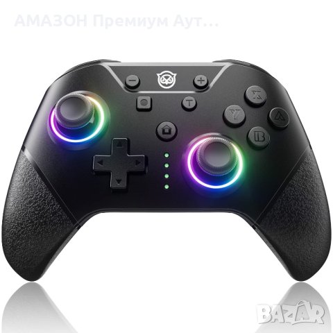 NYXI Chaos Switch Pro безжичен контролер/RGB LED подсветка-Nintendo Switch/Lite/OLED,програмируем, снимка 2 - Аксесоари - 43506568