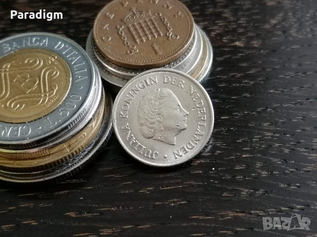 Монета - Холандия - 25 цента | 1965г., снимка 2 - Нумизматика и бонистика - 32427435