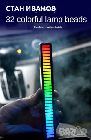 RGB светодиодна лента с гласово активирана ритъмна светлина, Модел LX9B, снимка 4 - Друга електроника - 36853559